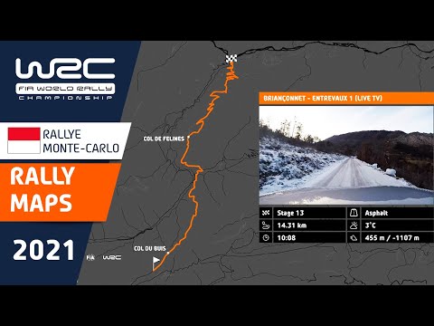 WRC 2021: Rally Maps - Rallye Monte-Carlo 2021