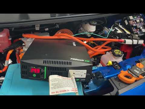 Chevy Bolt EV to AC Inverter Backup Testing (Blackout protection power)