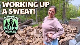 Resplitting Ash FAST on the All Wood Birch Logsplitter