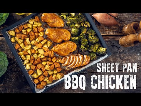 Sheet Pan BBQ Chicken and Roasted Veggies
