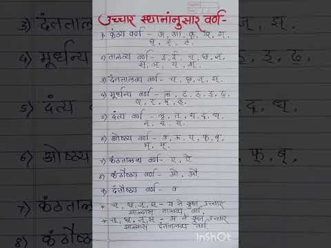 उच्चार स्थानानुसार वर्ण - मराठी वर्णांची उच्चारस्थाने #मराठीग्रामर #मराठीवर्ण #shorts #learnandgrow