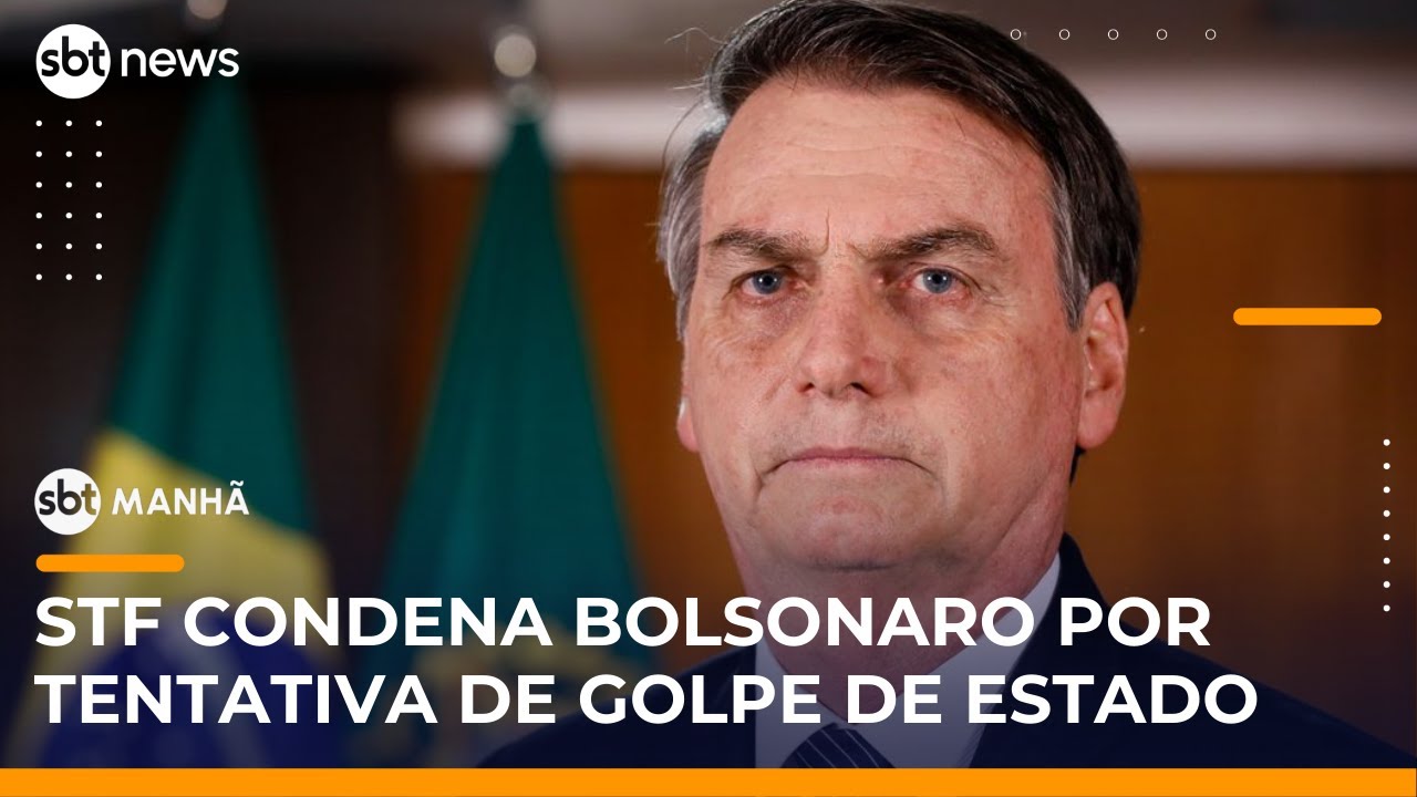 SBT Notícias: Por 4 a 1, STF condena Bolsonaro e aliados por tentativa de golpe