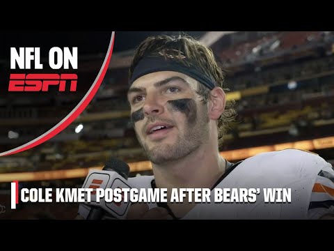 'We're learning HOW TO WIN'  - Cole Kmet after the Bears' first win in nearly a YEAR | NFL on ESPN video clip