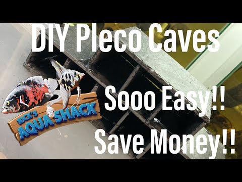 DIY PLECO CAVE (Save money and make what you need! In this weeks video, I’ll be showing you how I’ve gone about making my own custom Pleco caves ou