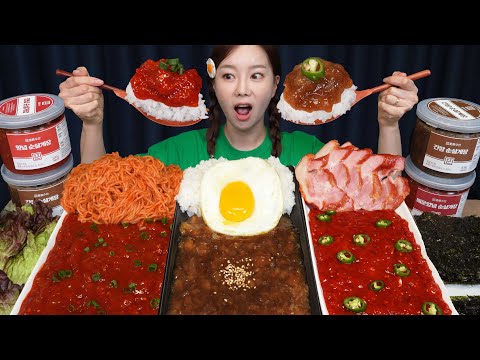 밥도둑 끝판왕 순살게장 3종세트 먹방! 미소가 잠든 사이 육퇴먹방🌙 Spicy Gaejang & Soy Sauce Marinated Crab Mukbang ASMR Ssoyoung