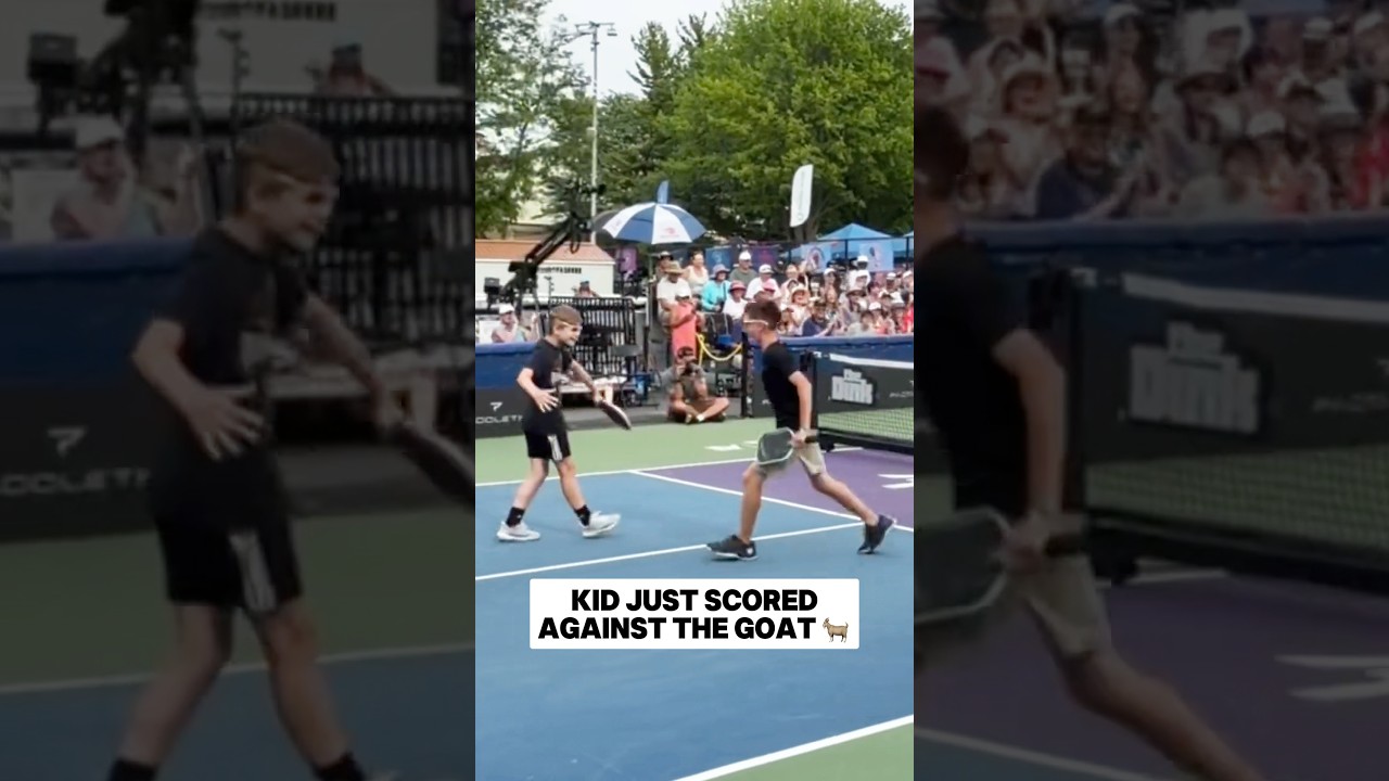 Kid just scored on the GOAT 🐐