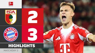 Despite Huge COMEBACK: Bayern WIN! | FC AUGSBURG — FC BAYERN | Highlights | Matchday 2 – Bundesliga