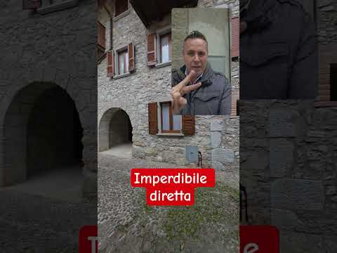 Imperdibile diretta dal borgo storico di Oltressenda Alta (Bg) #montagna