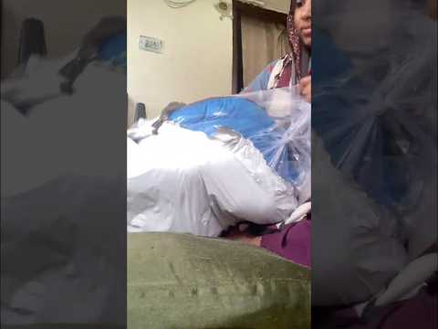 My baby love this sofa chair 😍 #foryou #foryoupage #explorepage #shopping #unboxing #momlife #baby