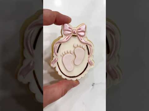 How to make a baby shower cookie #cookies #shorts