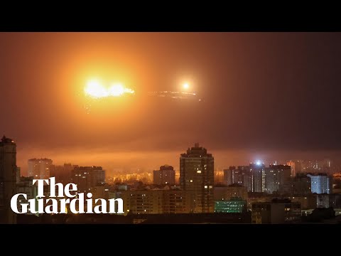 People shelter in the metro as Russian missiles hit Ukraine's capital