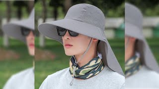 Pratinjau video produk Rhodey Topi Rimba Outdoor Anti UV Waterproof Boonie Hat Nylon - BH031