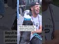 A man in California is reunited with his dog after it was stolen three years ago:
