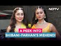 At Shibani Dandekar-Farhan Akhtars Mehendi - Anusha, Rhea, Amrita