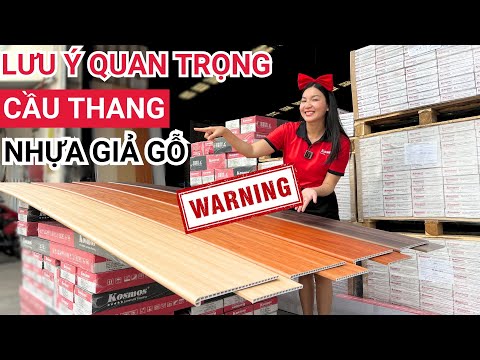 Lưu ý thi công để có cầu thang giả gỗ đẹp | Mặt bậc cầu thang nhựa giả gỗ | Nhựa giả gỗ ốp cầu thang
