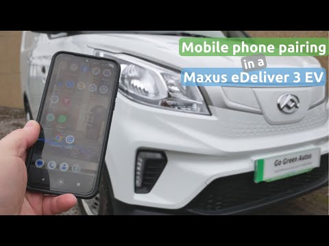 How to pair your bluetooth mobile phone in a Maxus eDeliver 3 (or EV30) electric van