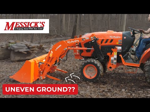 How to attach and remove a loader on uneven ground Picture