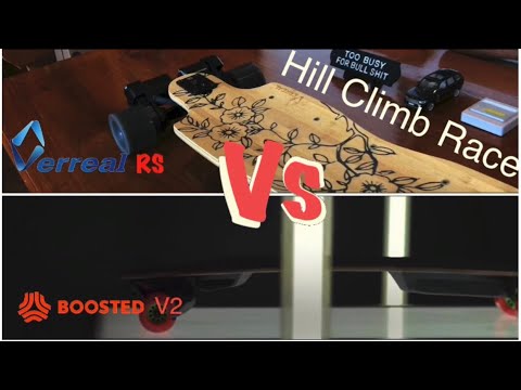Boosted V2 vs Verreal RS - Hill Climb Race at 22% Grade - Andrew Penman EBoard Reviews -Vlog No.146