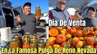 Día De Venta En La Pulga! Habaneros, Salsa De Tomatillo Y Pedro Vendiendo Montones De Persimos!🌿👋 