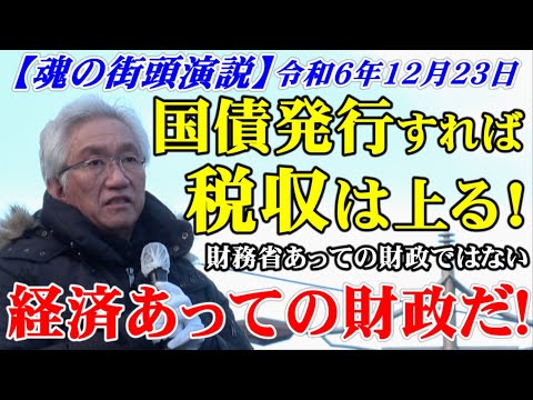 国債発行すれば税収は上がる！財務省あっての財政ではない！経済あっての財政だ！【魂の街頭演説】（西田昌司ビデオレター　令和6年12月23日）