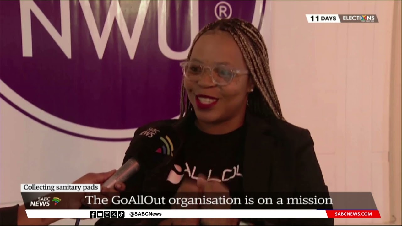 Collecting Sanitary Pads | The GoAllOut organisation is on a mission: Thabang Ramabodu