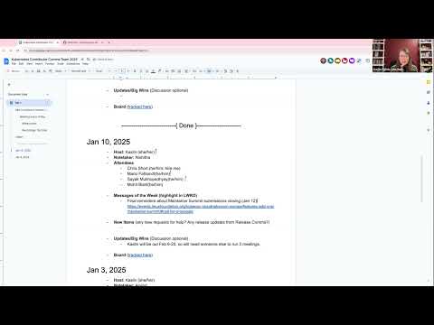 [SIG ContribEx] Weekly Contributor Comms Meeting for 2025-01-10T15:44:29Z.mp4