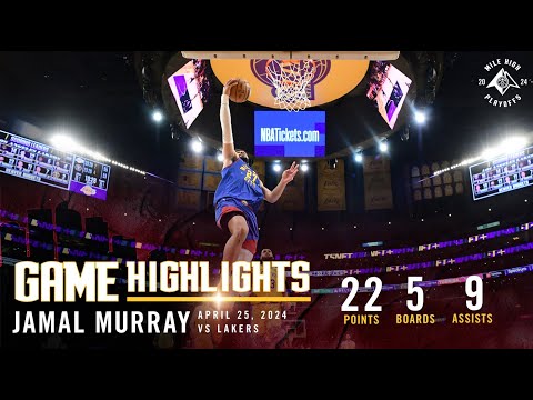 Jamal Murray Full Game Three Highlights vs. Lakers 🎥