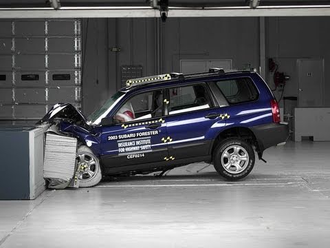 Video Crash Test Subaru Forester 2002 - 2005