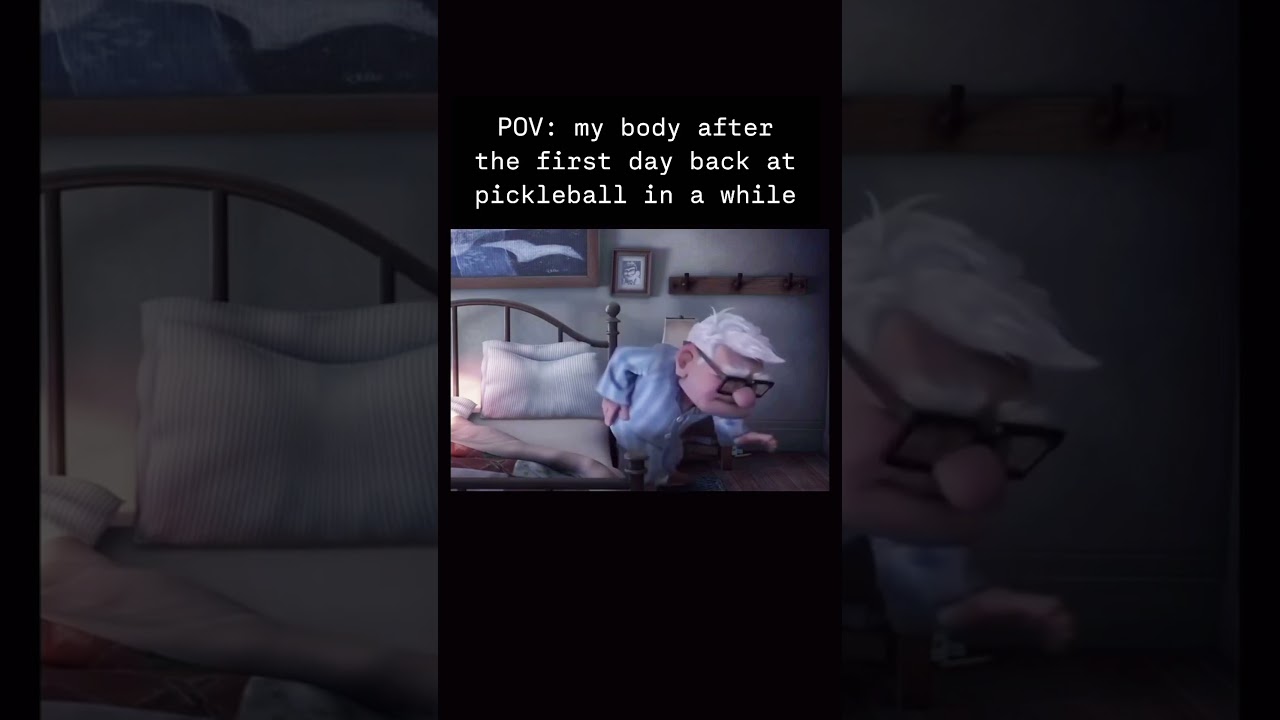 How my body feels after playing pickleball