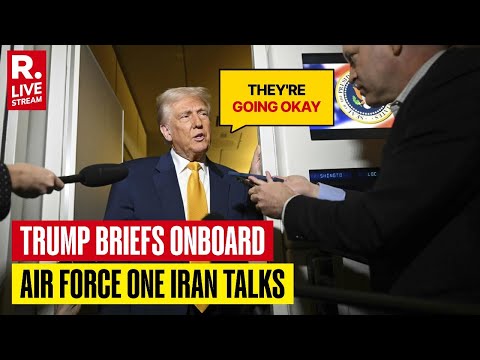 US President Live: Donald Trump Briefs Onboard Air Force One Iran Talks, Says, 'They're Going Ok'