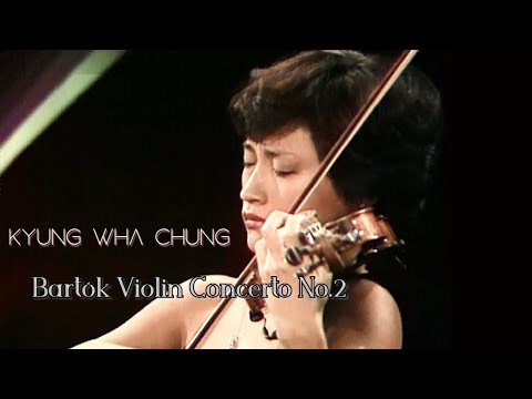 Kyung Wha Chung plays Bartók violin concerto No.2 (1984)