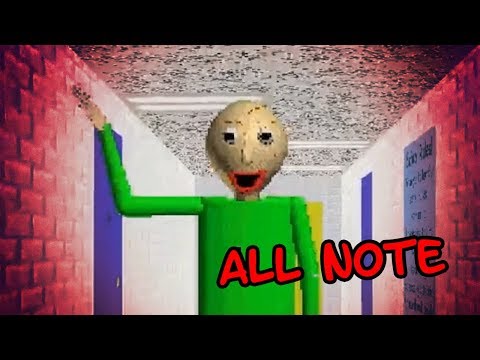 Baldis Basics In Education And Learning All Notes - baldis basics baldis basics roblox map videogameguide