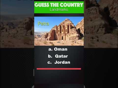 Guess the Country by their famous Landmark🤔 #game #quiz #landmark #5countries