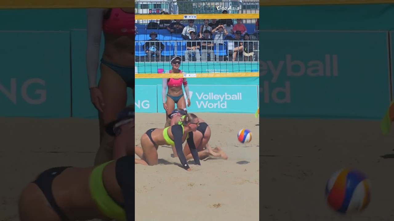 재치 있는 득점 포인트, 나이스! Sawame(JAP) #beachvolleyball #japan #여자비치발리볼 #부산국제여자비치발리볼대회 #shorts