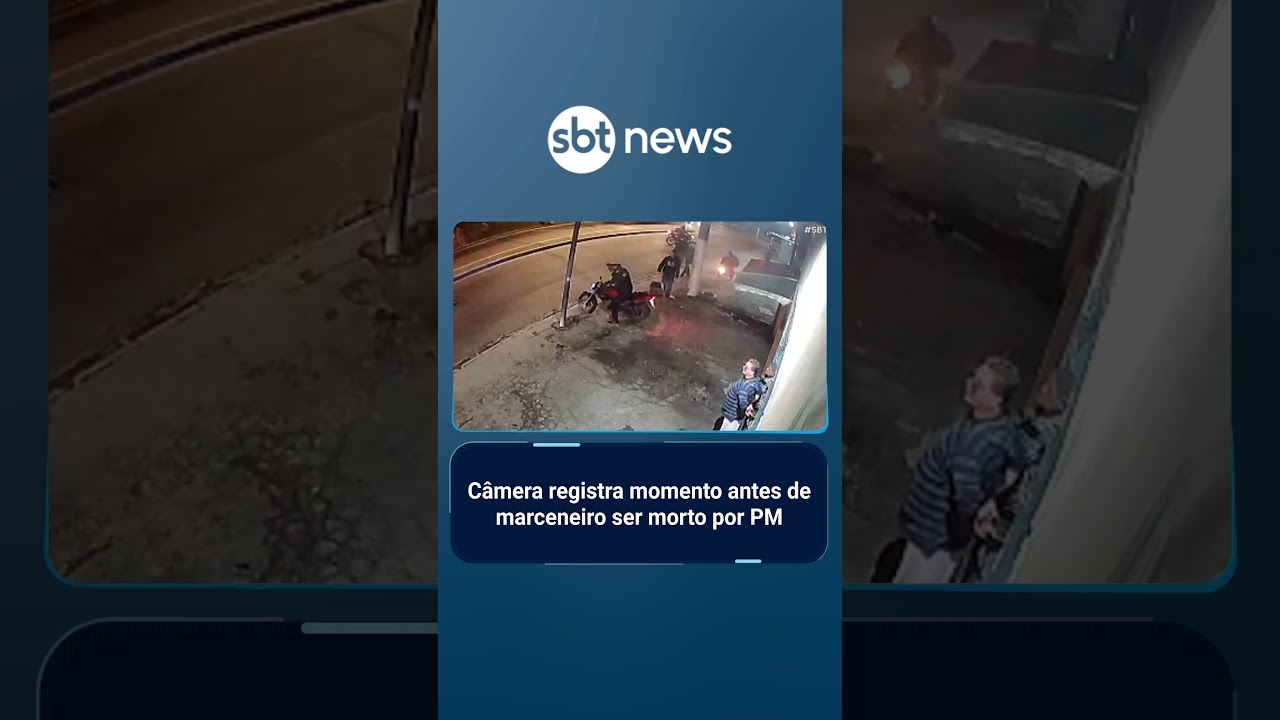 Câmera grava últimos momentos de homem morto ao ser confundido por PM em SP | #SBTBrasil