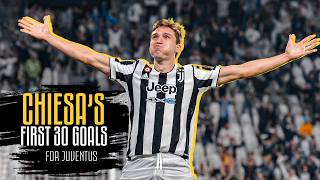 All 30 goals scored by Chiesa with Juventus ⚽⚡
