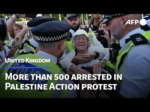 Hundreds arrested in London for supporting banned pro-Palestine group | AFP
