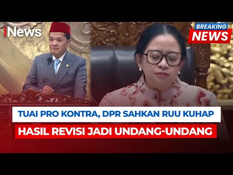 [FULL] DPR Sahkan RUU KUHAP Hasil Revisi Jadi Undang-Undang | Breaking News (18/11)