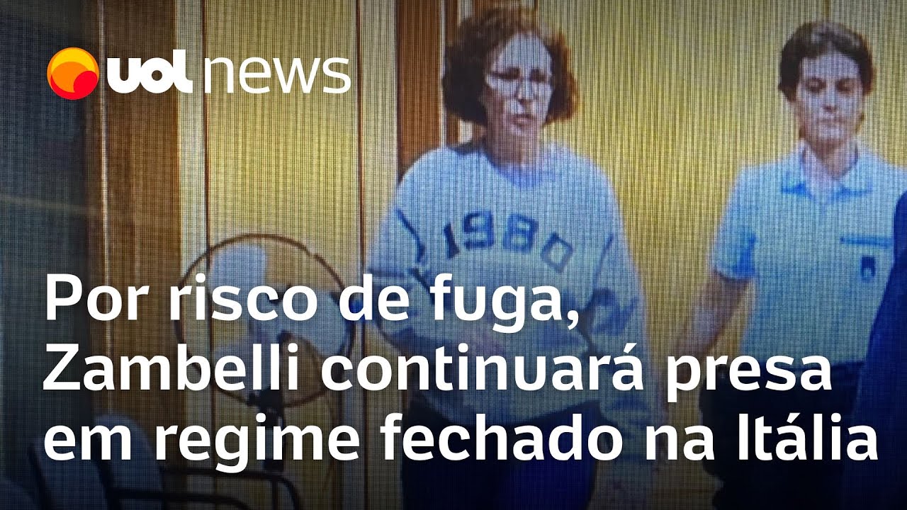 Justiça italiana vê risco de fuga e mantém Carla Zambelli presa em regime fechado