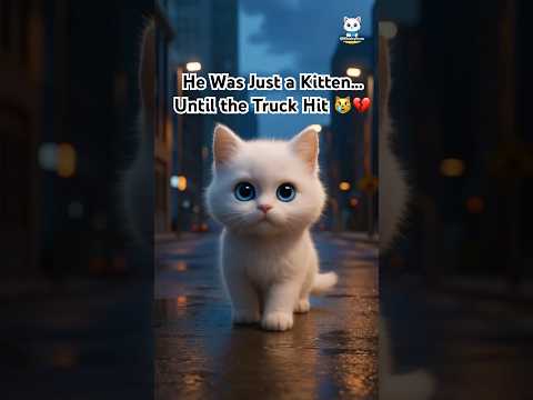 He Was Just a Kitten… Until the Truck Hit 😿💔