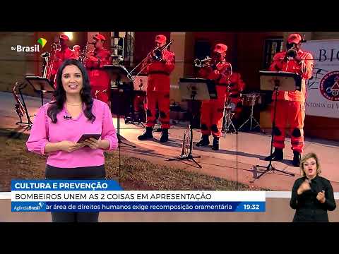 Bombeiros unem cultura e prevenção em apresentação