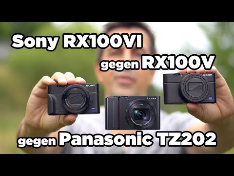 video Sony DSC-RX100 V Digitalkamera (20,1 Megapixel, Stacked Exmor RS Cmos Sensor, 40-Fach Zeitlupe, Anti-Distortion Verschluss, 24-70 mm Zeiss Vario-Sonnar T) schwarz