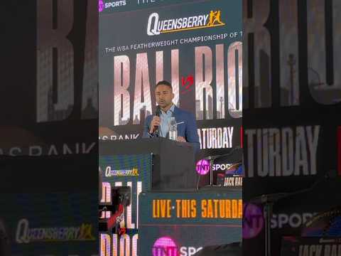 DEV SAHNI INTRODUCES NICK BALL VS RONNY RIOS #ballrios #riyadhseason #queensberrypromotions