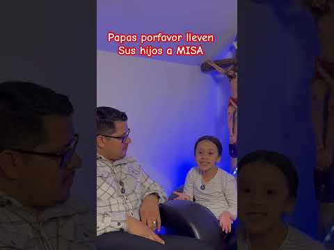 Lleven sus hijos a misa. #catolico #tradiciones #family