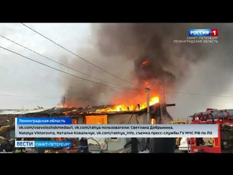 Двое рабочих пострадали в результате взрыва и пожара во Всеволожском районе