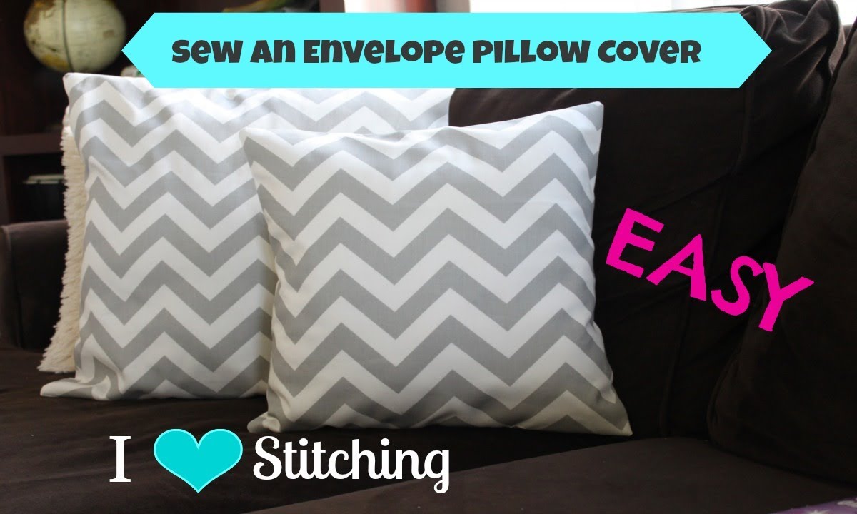 Sew an Envelope Pillow Cover: Beginner - YouTube