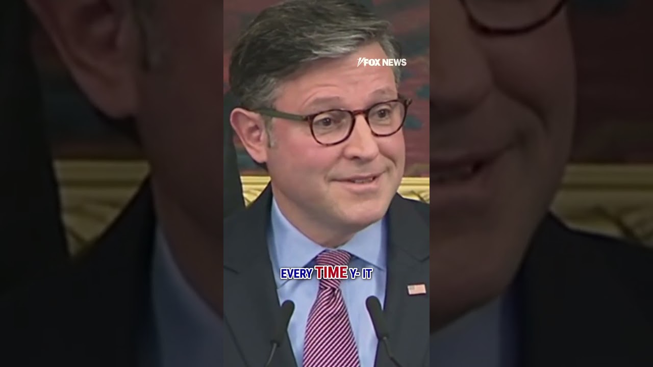 Schumer WISHES he didn't say this: Speaker Johnson #shorts #foxnews #politics #us