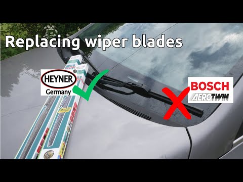 Replacing wiper blades on our Hyundai Ioniq Electric (throwing away new Bosch Aerotwin)