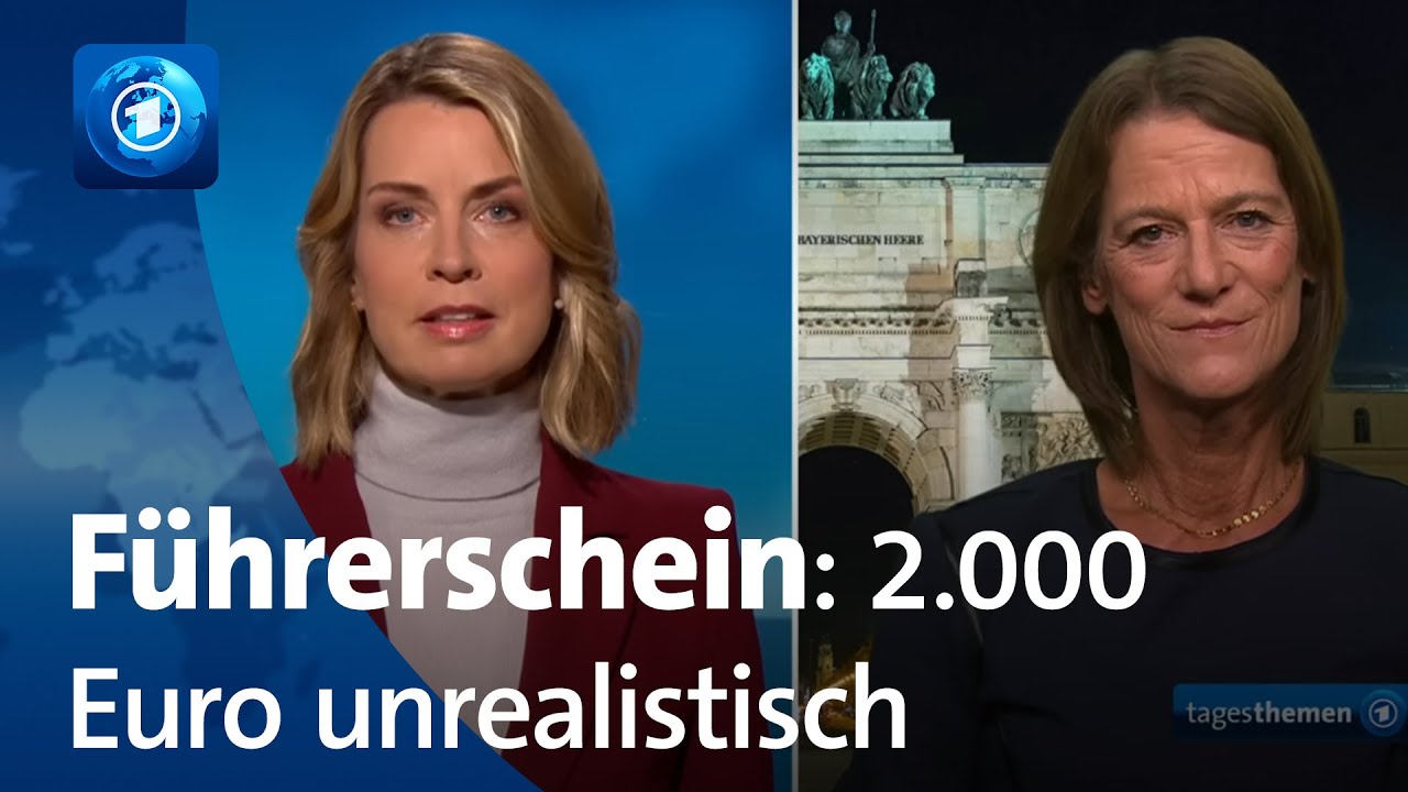 Teurer Führerschein: ADAC zu Vorschlägen von Verkehrsminister Schnieder | tagesthemen-Interview