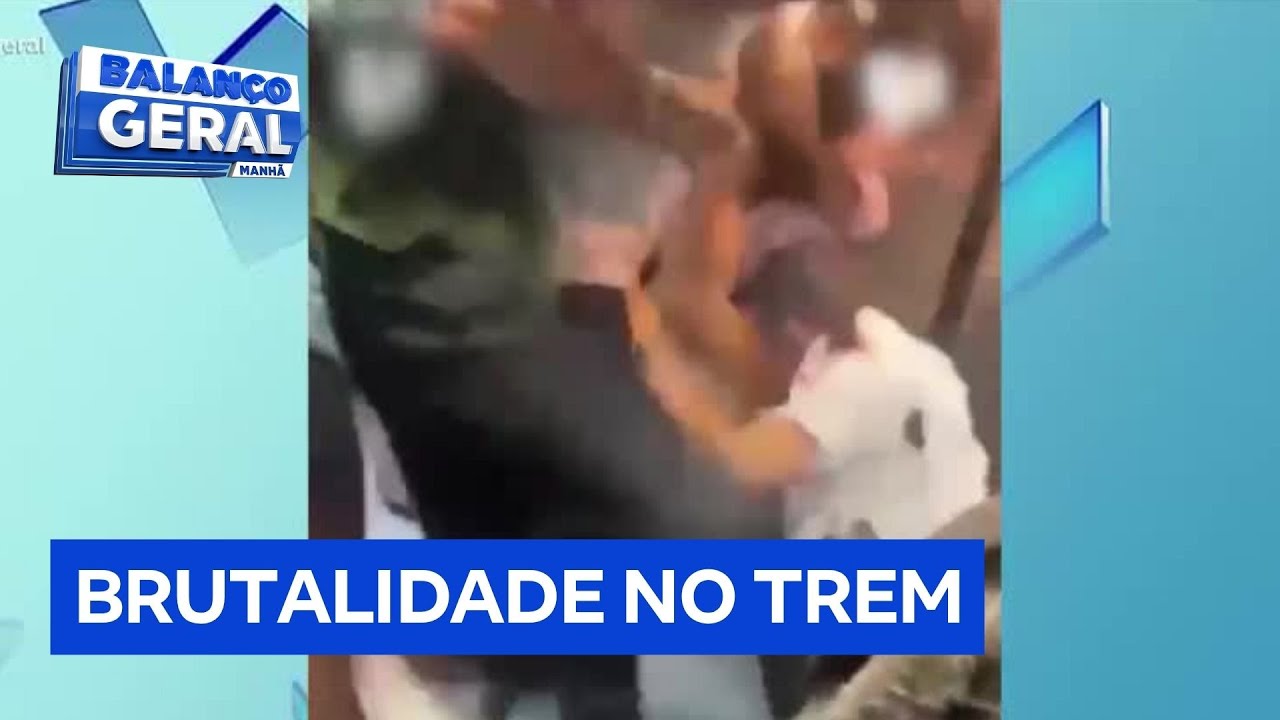 Passageiro é espancado por outros homens em trem lotado em São Paulo
